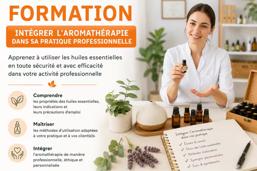Formation - Intégrer l'aromathérapie dans sa pratique professionnelle
